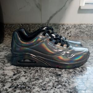 Brand New Womens Skechers Holographic Sneakers Size 9.5